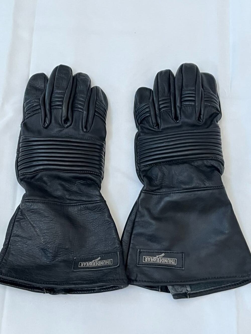 Thunderwear Long Biker Motorcycle Riding Leather Gloves Size XS Cold Weather
